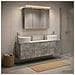 Set di mobili per il bagno 4 pcs Grigio Cemento - Foto miniatura 2