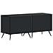 Mobile TV LED a 5 pezzi Nero Legno ingegnerizzato - Foto miniatura 2