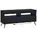 Mobile TV LED a 5 pezzi Nero Legno ingegnerizzato - Foto miniatura 3