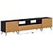 Mobile TV LED a 5 pezzi Nero Legno ingegnerizzato - Foto miniatura 6