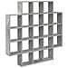 Scaffale da parete Grigio Cemento 100 x 13 x 100 cm - Foto miniatura 1