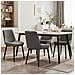 Set Di 2 Sedie Da Pranzo Seduta Imbottita 50x56x83cm - Grigio - Foto miniatura 4
