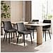 Set Di 2 Sedie Da Pranzo Seduta Imbottita 50x56x83cm - Grigio - Foto miniatura 5
