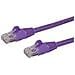 Cavo di rete Cat 6 - Cavo Patch Ethernet RJ45 UTP viola da 2m antigroviglio - cavo gigabit categoria 6 Maschio-Maschio - Foto miniatura 1