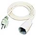Prolunga Elettrica con Spina e Presa Schuko 16A 5 metri colore Bianco Maurer - Foto miniatura 3
