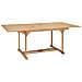 Tavolo Da Pranzo Allungabile (150-200) x100x75 Cm In Teak - Foto miniatura 1