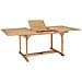 Tavolo Da Pranzo Allungabile (150-200) x100x75 Cm In Teak - Foto miniatura 2