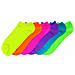 Pack 6 Paia Di Calzini Summer Fluo Donna Pedalini Tg. Unica 35/40 - Foto miniatura 1