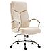 Sedia Ufficio Vaud XL in Similpelle I Poltrona Ergonomica Girevole con Alto Schienale E Braccioli I Poltrona Studio Portata Max 140 kg Crema - Foto miniatura 1