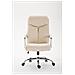 Sedia Ufficio Vaud XL in Similpelle I Poltrona Ergonomica Girevole con Alto Schienale E Braccioli I Poltrona Studio Portata Max 140 kg Crema - Foto miniatura 2
