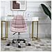 Sedia Girevole Per Scrivania Ufficio Ergonomica Regolabile Rosa - Foto miniatura 2