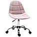 Sedia Girevole Per Scrivania Ufficio Ergonomica Regolabile Rosa - Foto miniatura 1