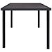 Tavolo Da Pranzo Per Esterni Antracite 190x90x74 Cm In Acciaio - Foto miniatura 3