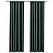 Tende Oscuranti Con Ganci Effetto Lino 2 Pz Verdi 140x225 Cm - Foto miniatura 2