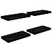 Scaffali A Parete 4 Pz Nero Lucido 50x23x3,8 Cm In Mdf - Foto miniatura 3
