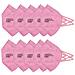 10 X Kn95 Ce 2834 Mascherine / Ffp2 Maschera 5 Strati Filtro Respiratore Mascherina Protezione - Rosa - Foto miniatura 1