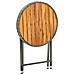 Tavolino da Tè Grigio 60 cm in Polyrattan e Massello di Acacia - Foto miniatura 7
