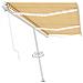 Tenda da Sole Retrattile Manuale e LED 600x300cm Gialla Bianca - Foto miniatura 1