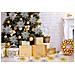Glitter Natale Fiori Plastica Argento 10 Parti - Foto miniatura 8