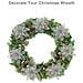 Glitter Natale Fiori Plastica Argento 10 Parti - Foto miniatura 10