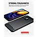 Custodia Compatibile Con Samsung Galaxy A20s In Brushed Nero - Coperchio Protettivo In Silicone Tpu Flessibile In Look Acciaio Inossidabile-fibra Di Carbonio - Foto miniatura 4