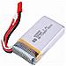 2 Pezzi Batteria Lipo Ricaricabile (7.4v 700mah) Per Rc Drone Quadricottero Mjx X600 - Foto miniatura 3