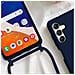 Cover Cordino Per Samsung Galaxy A14 5g E 4g Collana / Tracolla 80 Cm Blu - Foto miniatura 2