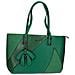 Borsa Shopper Scamosciata Con Stampa Serpente - Paris - Verde - Foto miniatura 1