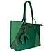 Borsa Shopper Scamosciata Con Stampa Serpente - Paris - Verde - Foto miniatura 2