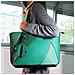 Borsa Shopper Scamosciata Con Stampa Serpente - Paris - Verde - Foto miniatura 6