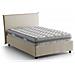 Letto Piazza E Mezza Chicca, Letto Contenitore Con Rivestimento In Tessuto, 100% Made In Italy, Apertura Frontale, Con Materasso Cm 120x200 Incluso, Beige - Foto miniatura 2