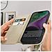 Custodia Per Iphone 15 Pro Max Portafoglio Funzione Supporto Video Oro - Foto miniatura 3