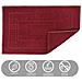 Tappeto Bagno Doccia Spugna Tinta Unita Torino Tappetino Super Assorbente In Cotone Pelo Corto Con Greca 60x90 Bordeaux - Foto miniatura 2