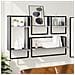 Set Mensole Parete Con Aste 4pz Grigio Sonoma Legno Multistrato - Foto miniatura 1