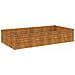 Fioriera Rialzata da Giardino 195x100x36 cm in Acciaio Corten - Foto miniatura 2