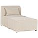 Chaise Longue Lemvig Velluto A Coste Beige Chiaro - Foto miniatura 6