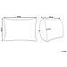 Set Di 2 Cuscini Banori Lino 30 X 50 Cm Bianco Tinta Unita - Foto miniatura 10