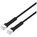 Cavo Di Rete Patch In Rame Cat. 6a F /ftp Pieghevole Flexiboot Slim Nero 0,5 M - Foto miniatura 1
