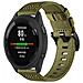 Cinturino In Nylon Per Smartwatch Garmin Forerunner 255/265/245 Green M - Foto miniatura 2