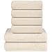 Set Asciugamani 6 Pz Crema 360 Gsm 100% Cotone - Foto miniatura 1