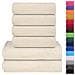 Set Asciugamani 6 Pz Crema 360 Gsm 100% Cotone - Foto miniatura 2