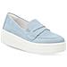 Blue Casual Closed Loafers Mocassino Pelle Scamosciata /nabuk Scarpe Donna Blu Eu 38, D1c05-11 - Foto miniatura 1