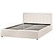 Letto Contenitore Bouclé Montlaur 160 X 200 Cm Beige - Foto miniatura 5