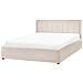 Letto Contenitore Bouclé Montlaur 160 X 200 Cm Beige - Foto miniatura 6