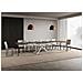 Tavolo allungabile 90x120/380 cm Plaker noce gambe bianche - Foto miniatura 4