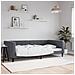Letto Da Giorno Grigio Scuro 100x200 Cm In Velluto - Foto miniatura 1