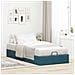 Struttura Letto Pouf Senza Materasso 90x200 cm Velluto - Foto miniatura 3