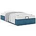 Struttura Letto Pouf Senza Materasso 90x200 cm Velluto - Foto miniatura 4