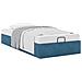 Struttura Letto Pouf Senza Materasso 90x200 cm Velluto - Foto miniatura 5