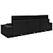 Lusso Casadino -  Divano Modulare A 3 Posti In Polyrattan Nero - Foto miniatura 4